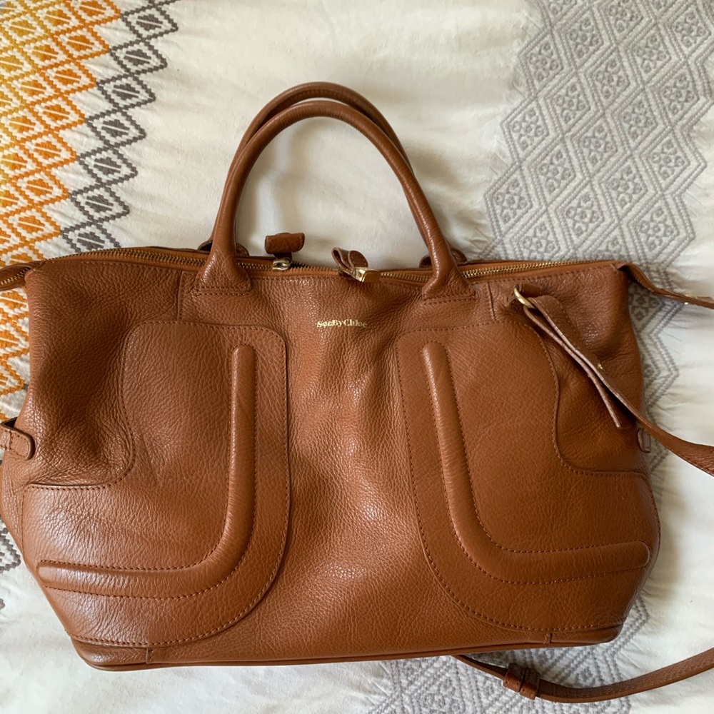 See by Chloe Tan Leather Bag
